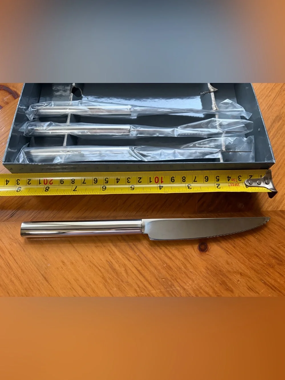 Boda Nova Sweden Steak Knives Set of 4 Stainless Steel MCM Original Box